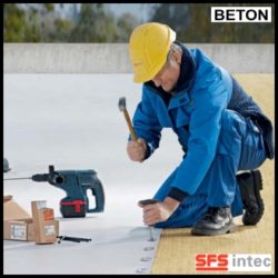 Fixare termo si hidroizolatie pe acoperis din beton –  ISOFAST® ( spike + taler )